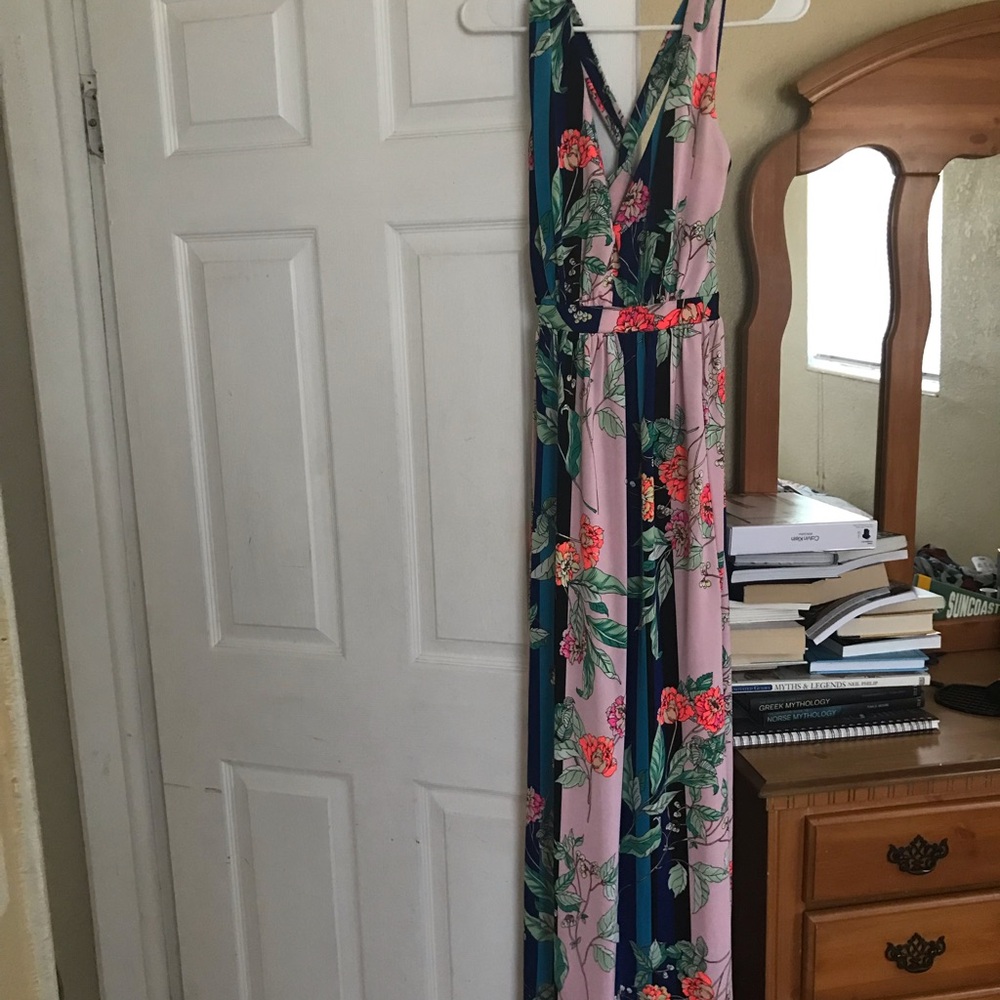 Express Floral Maxi Dress XS